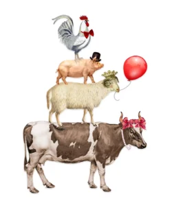 Șervețel - Farm Tower - 33x33 cm