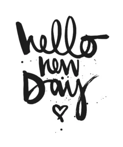 Șervețel - Hello New Day - 33x33 cm