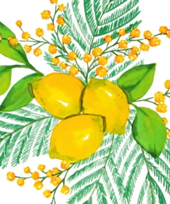 Șervețel - Lemon & Mimosa - 33x33 cm