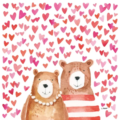 Șervețel - Love Bears - 33x33 cm 1
