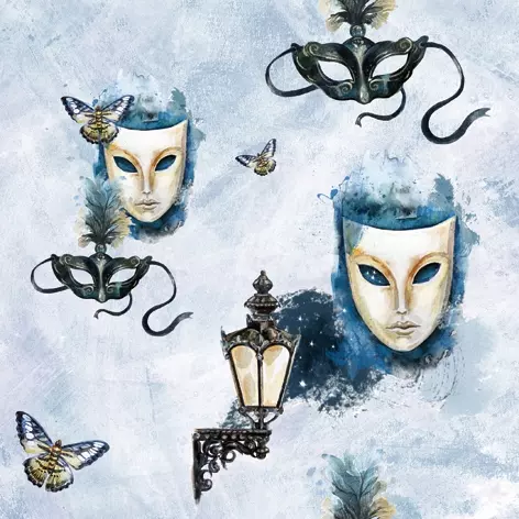 Șervețel - Masquerade - 33x33 cm 1 Șervețel - Masquerade - 33x33 cm