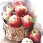 Șervețel - Pommes Rouges - 33x33 cm