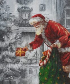 Șervețel - Santa placing Gifts - 33x33 cm