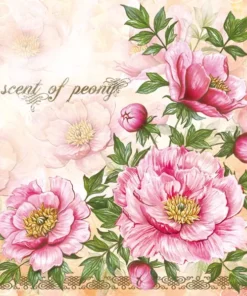 Șervețel - Scent of Peony - 33x33 cm
