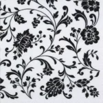 Șervețel – Arabesque White- Black – 33×33 cm