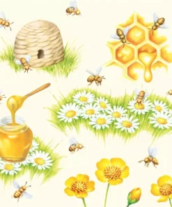 Șervețel – Bees – 33×33 cm