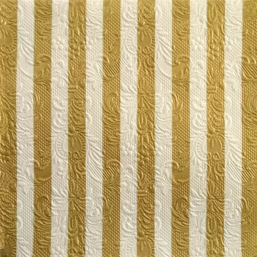Șervețel – Elegance Stripes Gold – 33×33 cm 1