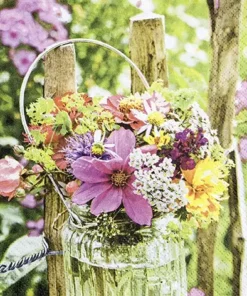 Șervețel - Blooming Fence - 33x33 cm
