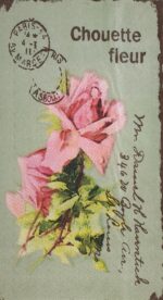 servetel - Chouette fleur - 33x40 cm