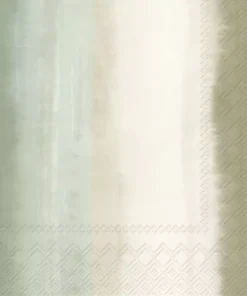 Șervețel - Faded Stripe olive - 33x33 cm