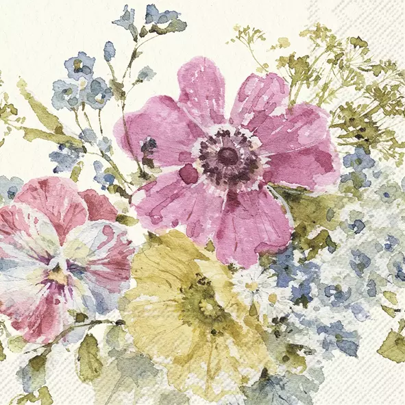 Șervețel - Garden Flower Bunch - 33x33 cm 1 Șervețel - Garden Flower Bunch - 33x33 cm