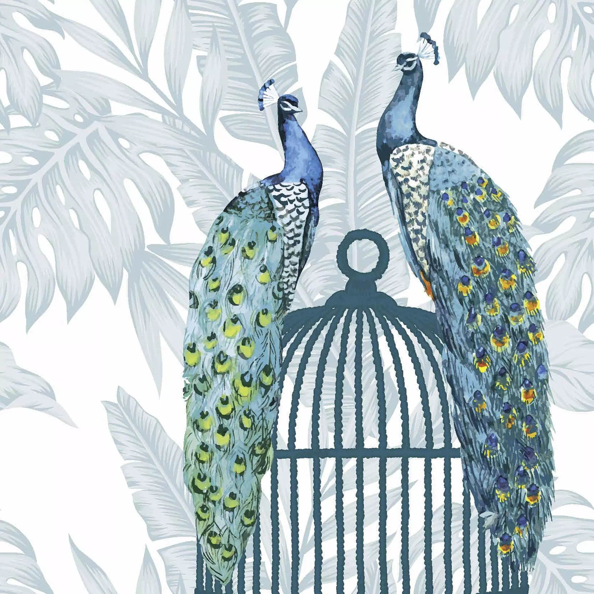 Șervețel - Peacocks - 33x33 cm 1 Șervețel - Peacocks - 33x33 cm