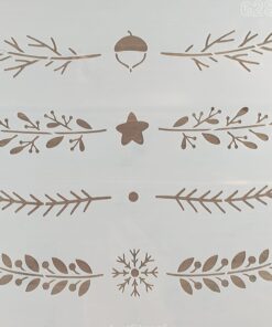 Șablon - Christmas Branches - 30x30 cm