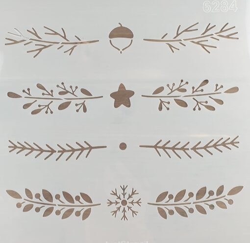 Șablon - Christmas Branches - 30x30 cm 1