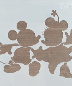 Șablon - Mickey & Minnie - 20x20 cm
