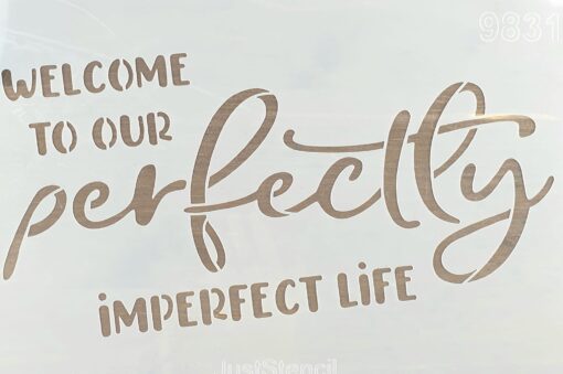 Șablon - Perfectly Imperfect Life - 20x30 cm 1
