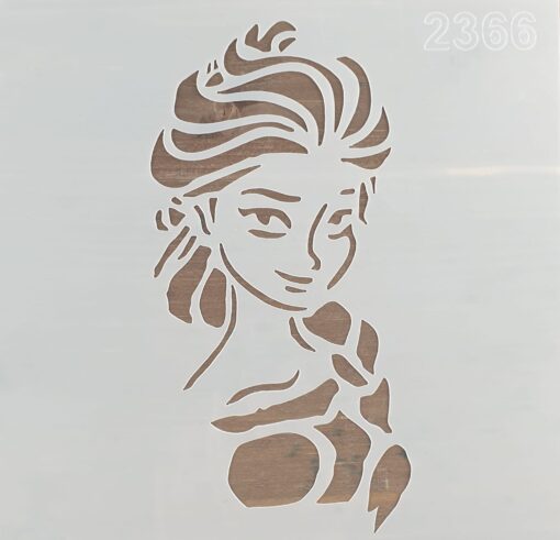 Șablon – Elsa – Frozen – 20×20 cm 1