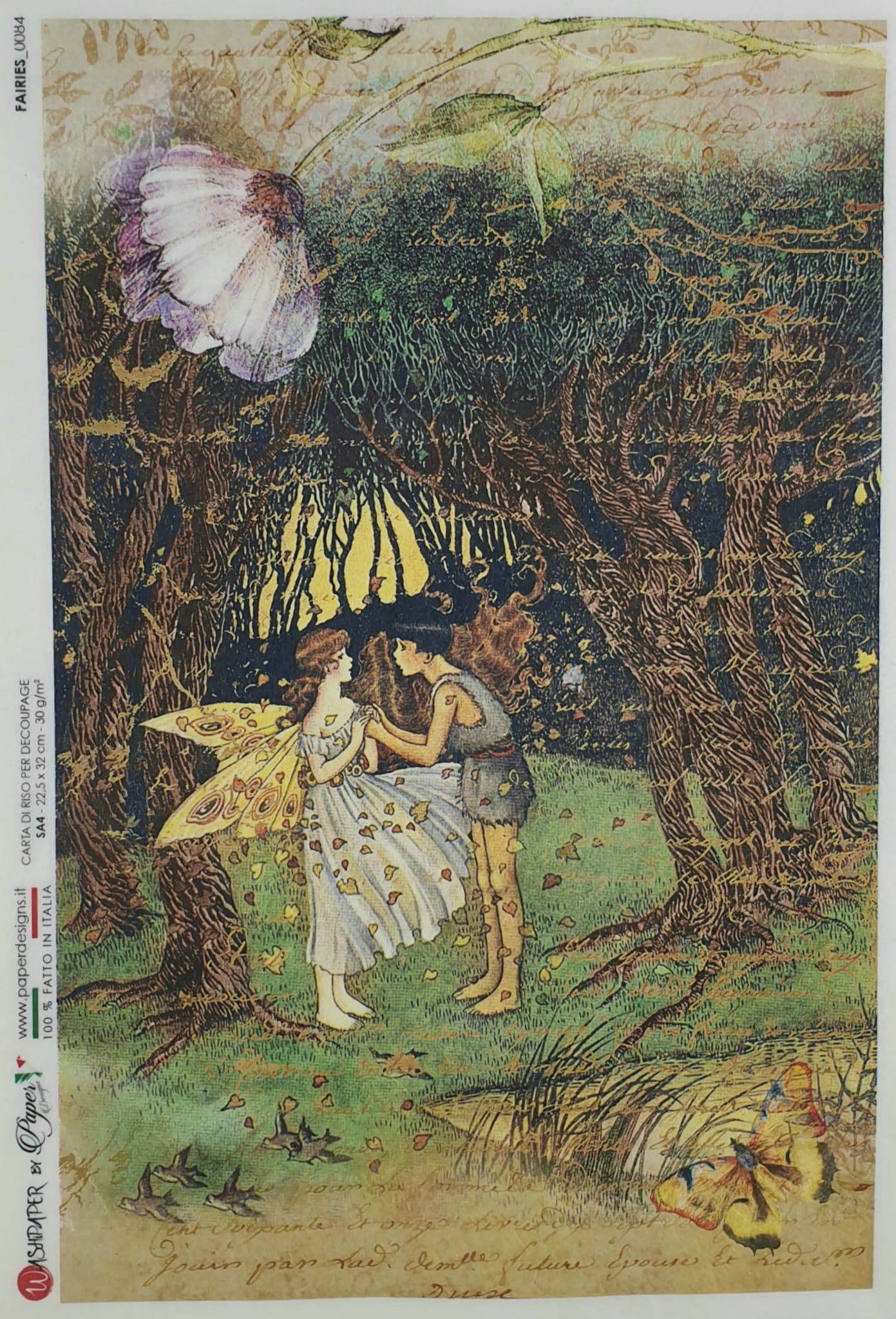 Hârtie de orez - Fairies - A4 1 Hârtie de orez - Fairies - A4