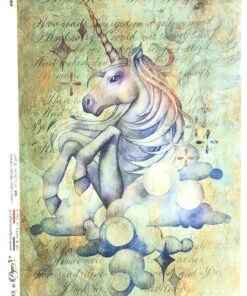 Hârtie de orez - Unicorn - A5