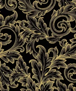Șervețel - Baroque Gold/Black - 33x33 cm