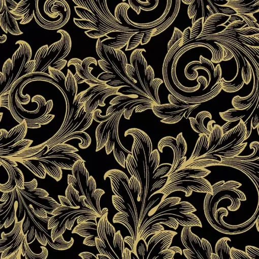 Șervețel - Baroque Gold/Black - 33x33 cm 1