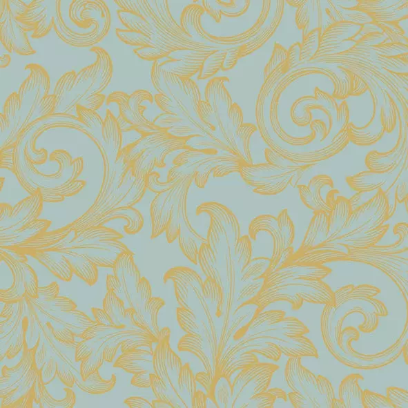 Șervețel - Baroque Gold/Mint - 33x33 cm 1 Șervețel - Baroque Gold/Mint - 33x33 cm