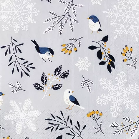 Șervețel- Birds and Twigs - 33x33 cm 1 Șervețel- Birds and Twigs - 33x33 cm