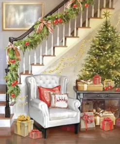 Șervețel - Christmas Interior - 33x33 cm