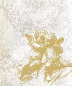 Șervețel - Classic Angels Gold - 25x25 cm