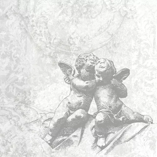 Șervețel - Classic Angels Silver - 33x33 cm 1