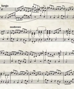 Șervețel - Sheet Music - 33x33 cm