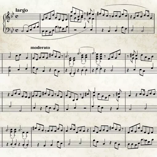 Șervețel - Sheet Music - 33x33 cm 1