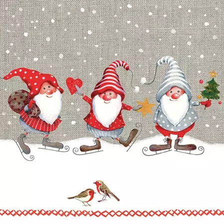 Șervețel - Skating Dwarfs - 25x25 cm 1 Șervețel - Skating Dwarfs - 25x25 cm