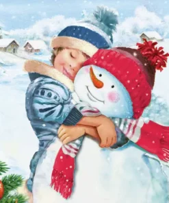 Șervețel - Sweet Snowman - 33x33 cm