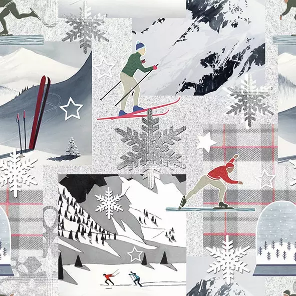Șervețel - Winter Sports -33x33 cm 1 Șervețel - Winter Sports -33x33 cm