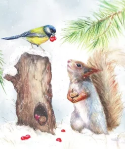 Șervețel - Winter Stock - 33x33 cm