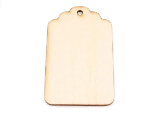 Etichetă lemn - 6,4x4 cm 1