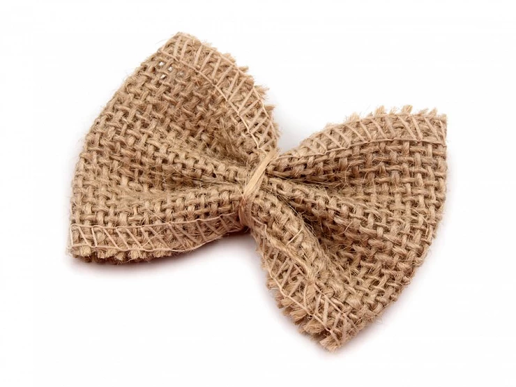 Fundiță din iută - 7x5,5 cm 1 Fundiță din iută - 7x5,5 cm
