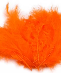 Pene decorative struț - 9-16 cm – orange
