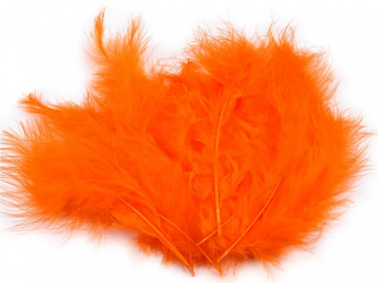 Pene decorative struț - 9-16 cm – orange 1 Pene decorative struț - 9-16 cm – orange