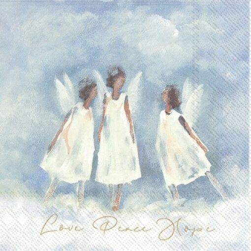Șervețel - Love, Peace, Hope - 25x25 cm 1