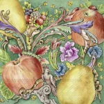 Șervețel - Roslyn Fruits - 33x33 cm