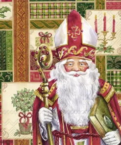 Șervețel - Saint Nicolaus - 33x33 cm