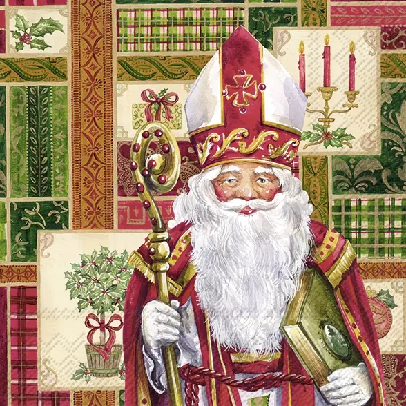 Șervețel - Saint Nicolaus - 33x33 cm 1 Șervețel - Saint Nicolaus - 33x33 cm