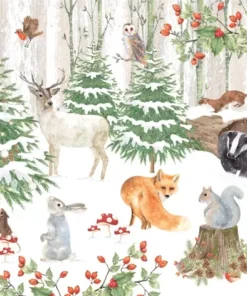 Șervețel - Wildlife in Wintertime - 33x33 cm
