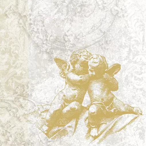 Șervețel – Classic Angels Gold – 33×33 cm 1