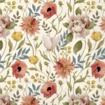 Șervețel – Flower Story cream – 33×33 cm