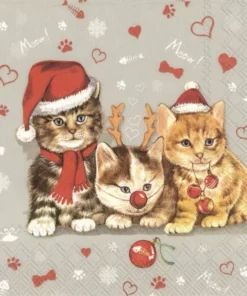 Șervețel - Cats Celebration - 25x25 cm