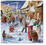 Șervețel - Christmas Postmail - 33x33 cm