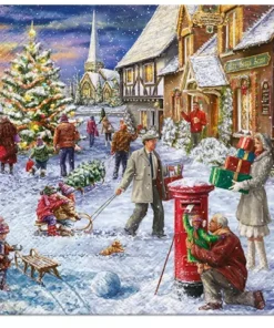 Șervețel - Christmas Postmail - 33x33 cm